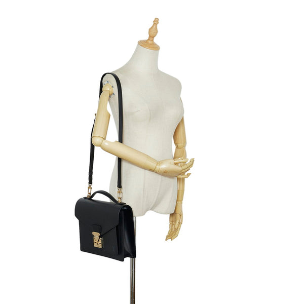 ルイ ヴィトン エピ モンソー ハンドバッグ ショルダーバッグ 2WAY M52122 ノワール ブラック レザー レディース LOUIS VUITTON 【中古】