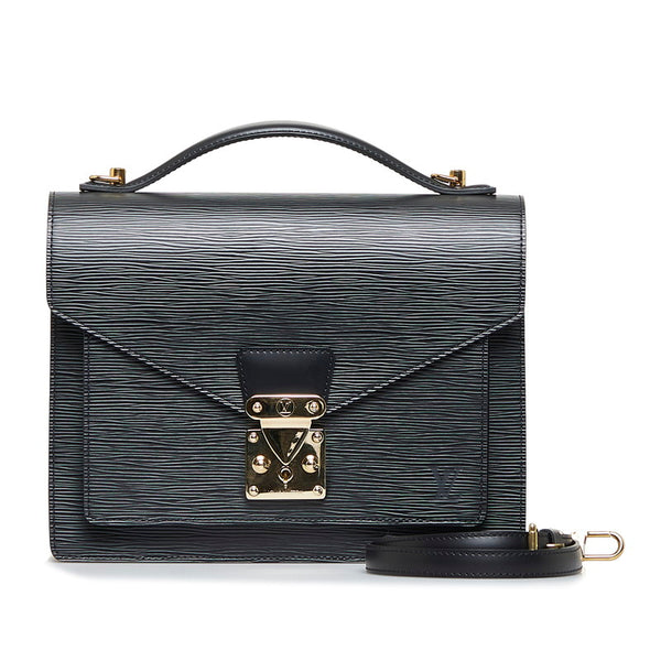 ルイ ヴィトン エピ モンソー ハンドバッグ ショルダーバッグ 2WAY M52122 ノワール ブラック レザー レディース LOUIS VUITTON 【中古】