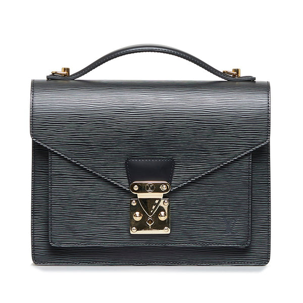 ルイ ヴィトン エピ モンソー ハンドバッグ ショルダーバッグ 2WAY M52122 ノワール ブラック レザー レディース LOUIS VUITTON 【中古】