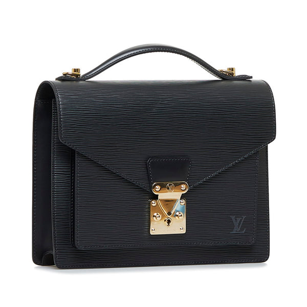 ルイ ヴィトン エピ モンソー ハンドバッグ ショルダーバッグ 2WAY M52122 ノワール ブラック レザー レディース LOUIS VUITTON 【中古】