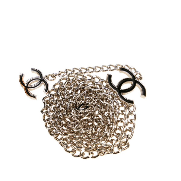 シャネル ココマーク チェーンベルト シルバー メタル レディース CHANEL 【中古】