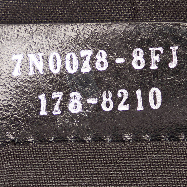 フェンディ バグズアイ モンスター クラッチバッグ 7N0078-8FJ ブラック グレー レザー メンズ FENDI 【中古】
