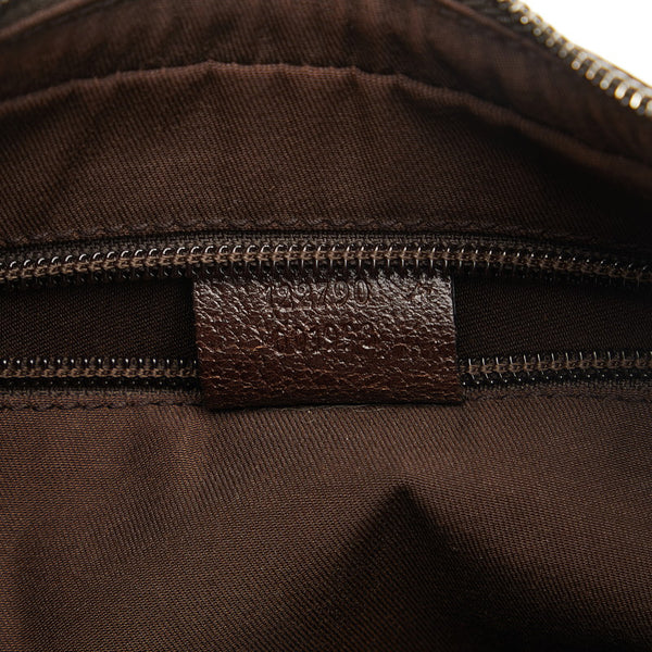 グッチ GGキャンバス 斜め掛け ショルダーバッグ 122790 ベージュ ブラウン キャンバス レザー レディース GUCCI 【中古】