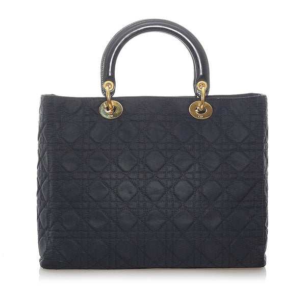 ディオール カナージュ レディディオール ハンドバッグ ショルダーバッグ 2WAY ブラック ゴールド ナイロン レディース Dior 【中古】