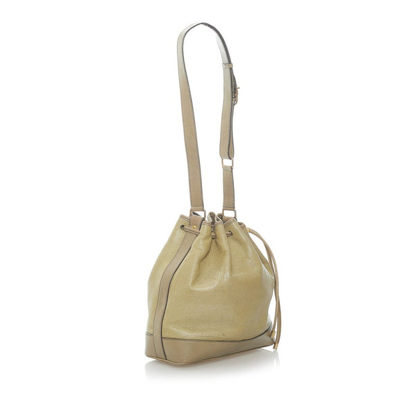 セリーヌ ショルダーバッグ グリーン  レザー レディース CELINE 【中古】