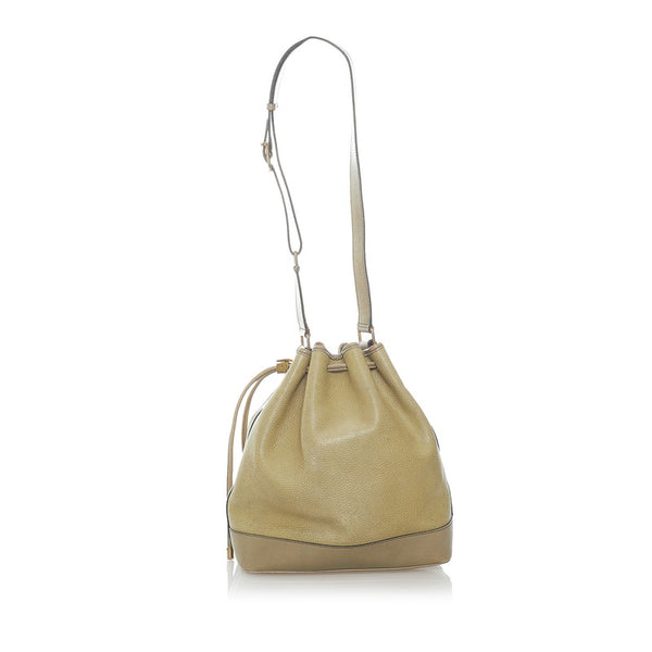 セリーヌ ショルダーバッグ グリーン  レザー レディース CELINE 【中古】