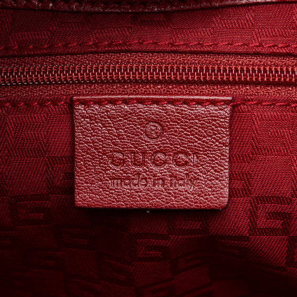 グッチ ハンドバッグ トートバッグ 113015 レッド レザー レディース GUCCI 【中古】