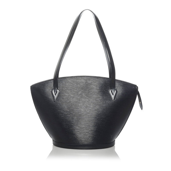 ルイ ヴィトン エピ サンジャック ショッピング トートバッグ M52262 ノワール ブラック レザー レディース LOUIS VUITTON 【中古】