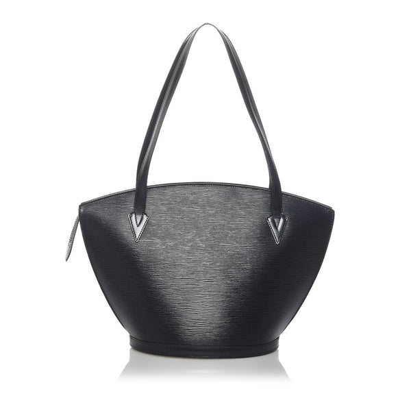 ルイ ヴィトン エピ サンジャック ショッピング トートバッグ M52262 ノワール ブラック レザー レディース LOUIS VUITTON 【中古】