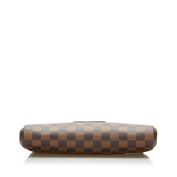 ルイ ヴィトン ダミエ エヴァ チェーン ハンドバッグ ショルダーバッグ 2WAY N55213 ブラウン PVC レザー レディース LOUIS VUITTON 【中古】