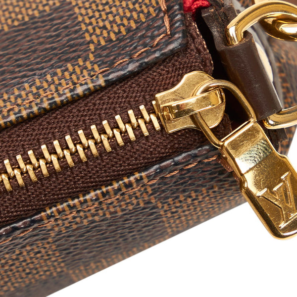 ルイ ヴィトン ダミエ エヴァ チェーン ハンドバッグ ショルダーバッグ 2WAY N55213 ブラウン PVC レザー レディース LOUIS VUITTON 【中古】