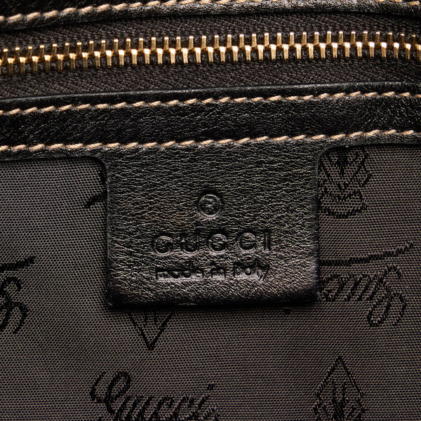 グッチ ニューブリッド ダブルG トートバッグ 162094 ブラック キャンバス パテントレザー レディース GUCCI 【中古】