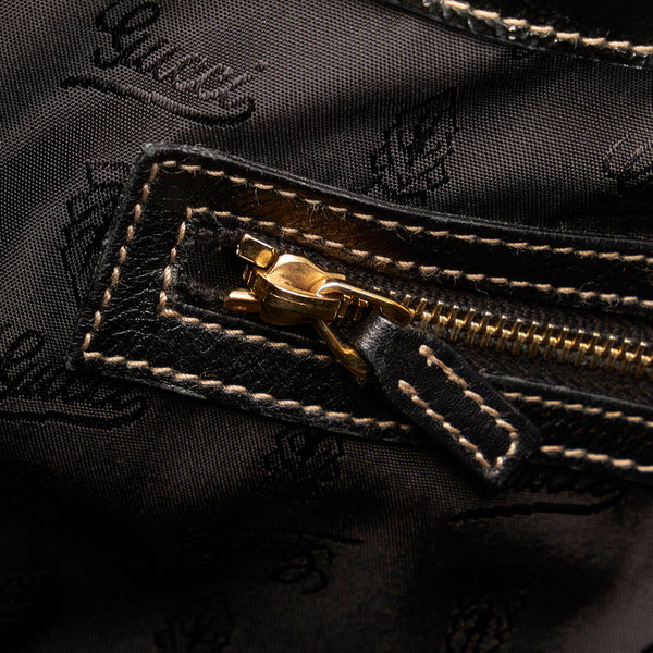 グッチ ニューブリッド ダブルG トートバッグ 162094 ブラック キャンバス パテントレザー レディース GUCCI 【中古】