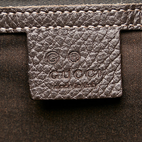 グッチ GGクリスタル トートバッグ ショルダーバッグ 265695 ブラウン ベージュ PVC レザー レディース GUCCI 【中古】