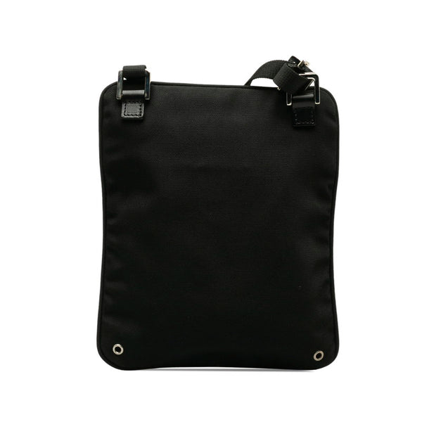 グッチ 斜め掛け ショルダーバッグ 90479 ブラック キャンバス レザー レディース GUCCI 【中古】