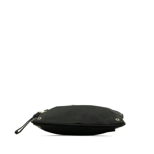 グッチ 斜め掛け ショルダーバッグ 90479 ブラック キャンバス レザー レディース GUCCI 【中古】