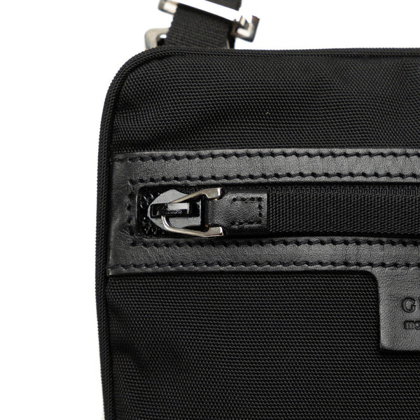 グッチ 斜め掛け ショルダーバッグ 90479 ブラック キャンバス レザー レディース GUCCI 【中古】