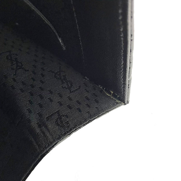 イヴ サンローラン ブラック エナメル 型押し ショルダーバッグ レディース YVES SAINT LAURENT 【中古】