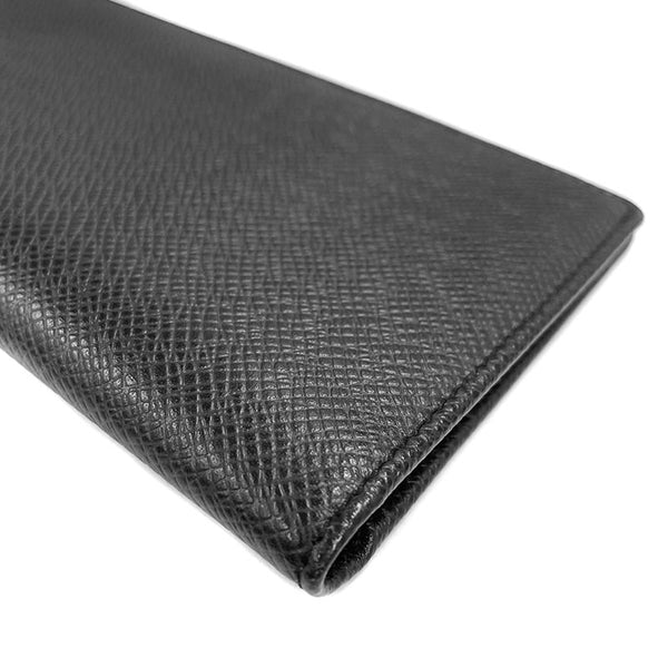 ルイ ヴィトン タイガ ポルトバルール カルトクレディ M30392 ブラック レザー 二つ折り財布 メンズ LOUIS VUITTON 【中古】