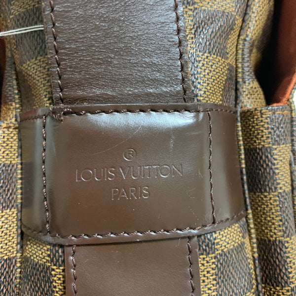 ルイ ヴィトン ダミエ ナヴィグリオ N45255 ブラウン PVC レザー 斜め掛け ショルダーバッグ ユニセックス LOUIS VUITTON 中古