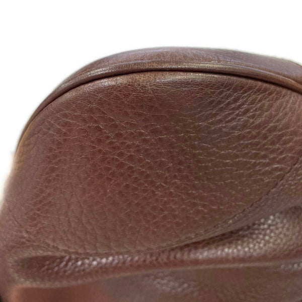 サルヴァトーレフェラガモ ガンチーニ マリッサ ブラウン レザー ショルダーバッグ レディース Salvatore Ferragamo 【中古】