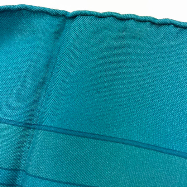 エルメス カレ90 LES COUPES  グリーン シルク スカーフ レディース HERMES 【中古】