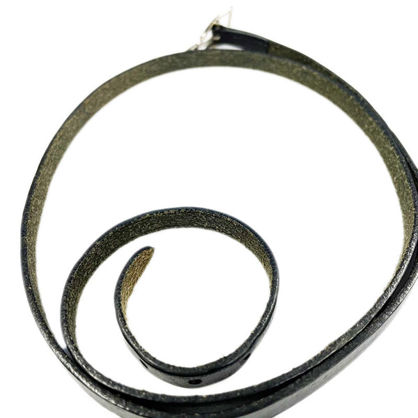 エルメス ブラック レザー アピ ロングブレス ブレスレット レディース HERMES 【中古】