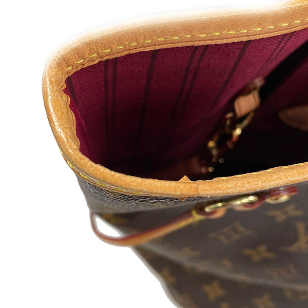 ルイ ヴィトン モノグラム ネヴァーフルMM M41178 ブラウン PVC レザー トートバッグ レディース LOUIS VUITTON 【中古】