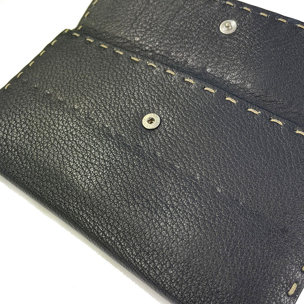 フェンディ セレリア 8M0039 ブラック レザー 長財布 レディース FENDI 【中古】