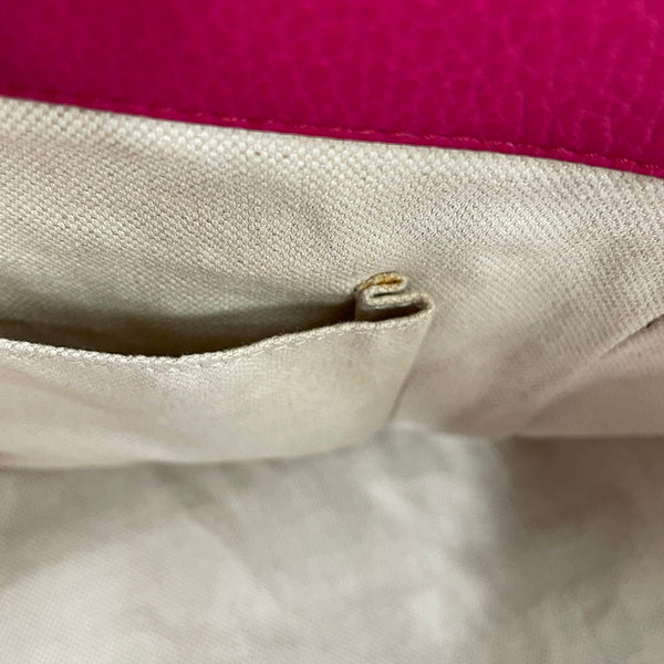 グッチ スゥィング 354408 ピンク レザー トートバッグ レディース GUCCI 【中古】