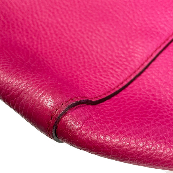 グッチ スゥィング 354408 ピンク レザー トートバッグ レディース GUCCI 【中古】