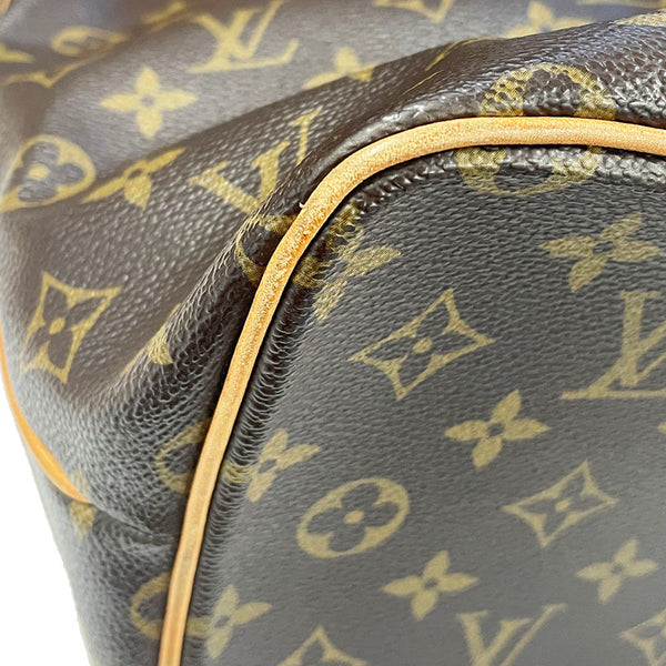 ルイ ヴィトン モノグラム パレルモPM M40145 ブラウン PVC レザー トートバッグ レディース LOUIS VUITTON 【中古】