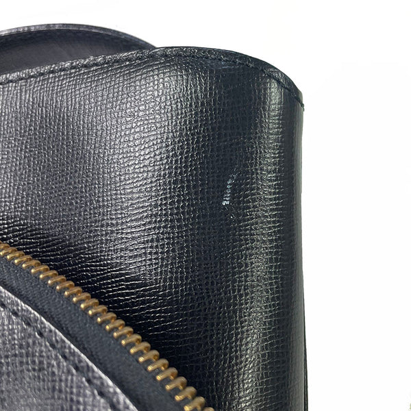 クリスチャンディオール ブラック レザー ショルダーバッグ トートバッグ レディース Christian Dior 【中古】