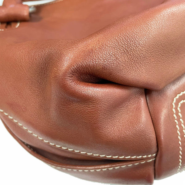 セリーヌ ビタースウィート ブラウン レザー ショルダーバッグ レディース CELINE 【中古】