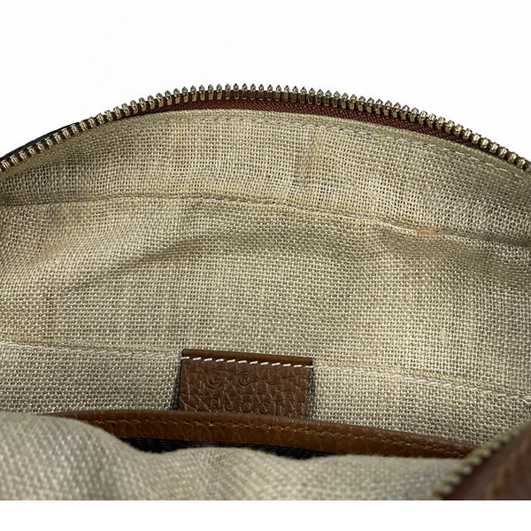 グッチ GGキャンバス 449413 ベージュ ブラウン キャンバス レザー 肩掛け ショルダーバッグ レディース GUCCI 【中古】