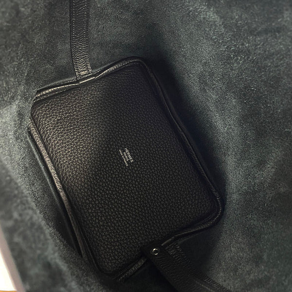 エルメス ピコタンロック PM ブラック トリヨンクレマンス ハンドバッグ レディース HERMES Z刻印 【中古】
