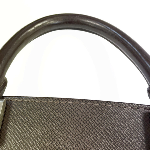 ルイ ヴィトン タイガ ポルトキュマンロザン M30058 ブラウン レザー ビジネスバッグ メンズ LOUIS VUITTON 【中古】