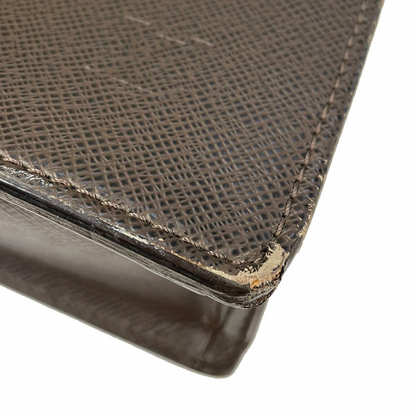 ルイ ヴィトン タイガ ポルトキュマンロザン M30058 ブラウン レザー ビジネスバッグ メンズ LOUIS VUITTON 【中古】