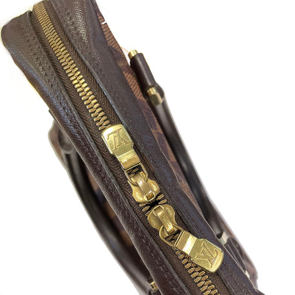 ルイ ヴィトン ダミエ ブレラ N51150 ブラウン PVC レザー ハンドバッグ レディース LOUIS VUITTON 【中古】
