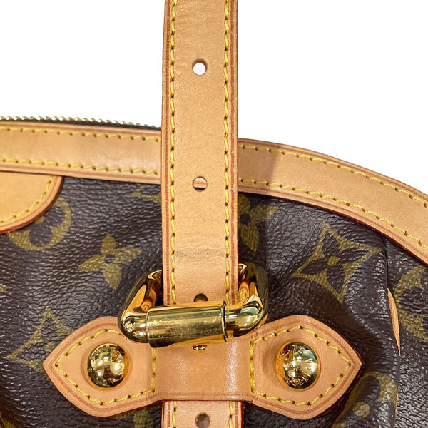 ルイ ヴィトン モノグラム ティボリGM ハンドバッグ M40144 ブラウン PVC レザー レディース LOUIS VUITTON 【中古】