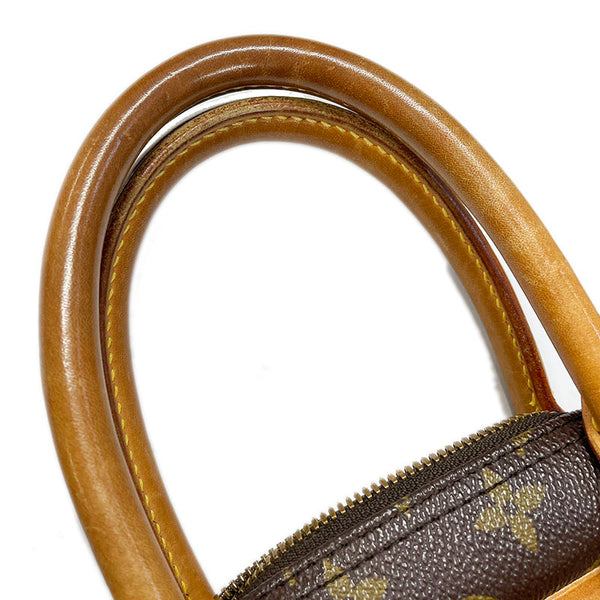 ルイ ヴィトン モノグラム ドーヴィル M47270 ブラウン PVC レザー ハンドバッグ レディース LOUIS VUITTON 【中古】