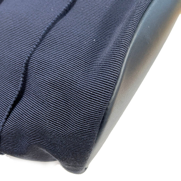 サルヴァトーレフェラガモ ヴァラ AU-21-5666 ネイビー ゴールド キャンバス リュック デイパック レディース Salvatore Ferragamo 【中古】