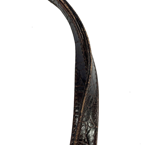 クロエ 型押しレザー ダークブラウン レザー ハンドバック ショルダーバッグ２WAY レディース Chloe 【中古】