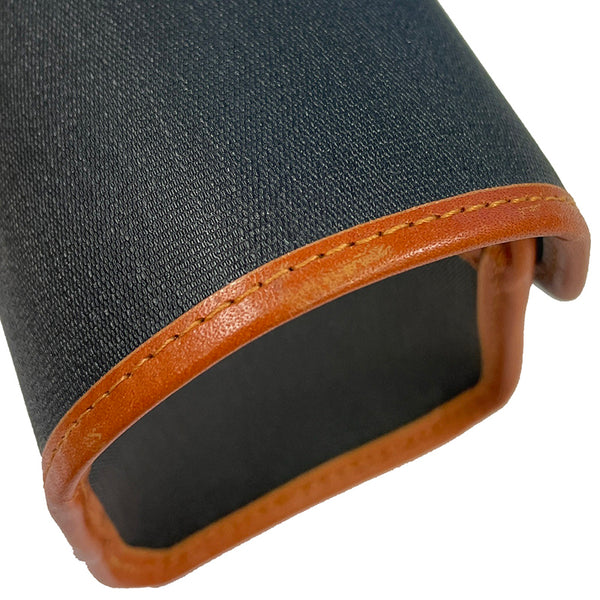 クリスチャンディオール ＣＤ ロゴ ブラック ライトブラウン キャンバス レザー ポーチ レディース Christian Dior 【中古】