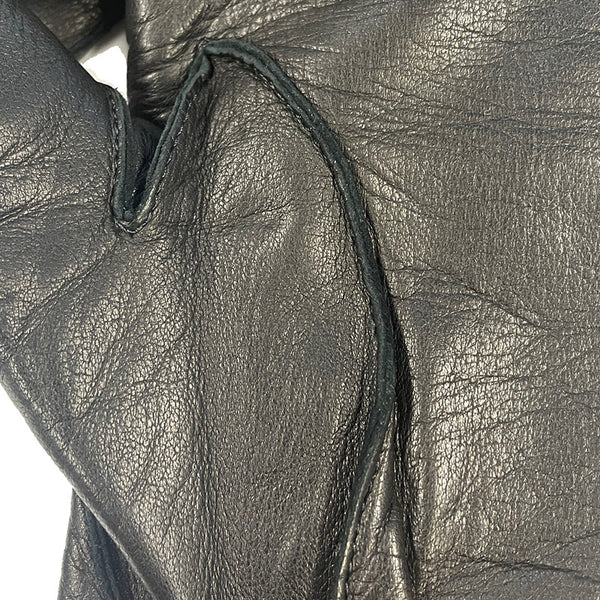 ボッテガヴェネタ イントレチャート ブラック シープスキン 手袋 メンズ BOTTEGAVENETA 【中古】