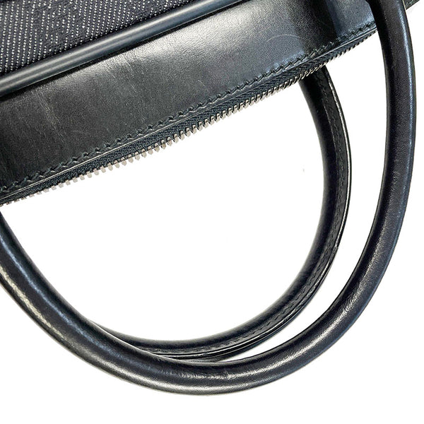 グッチ GGキャンバス 101666 ブラック キャンバス レザー ビジネスバッグ メンズ GUCCI 【中古】