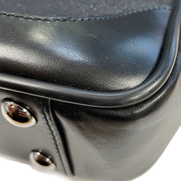 グッチ GGキャンバス 101666 ブラック キャンバス レザー ビジネスバッグ メンズ GUCCI 【中古】