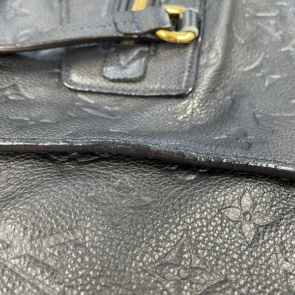 ルイ ヴィトン モノグラム アンプラント ルミニューズPM  M93410 ブラック レザー トートバッグ レディース LOUIS VUITTON 【中古】