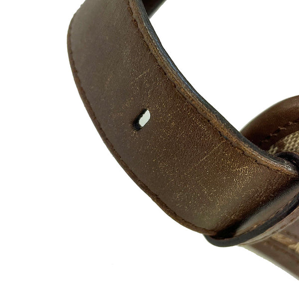 グッチ GGキャンバス 001 4205 ブラウン キャンバス レザー ワンショルダー レディース GUCCI 【中古】