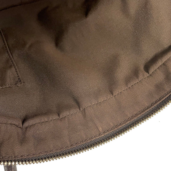 グッチ GGキャンバス ブリンシー 161720 ベージュ ブラウン キャンバス レザー ハンドバッグ レディース GUCCI 【中古】